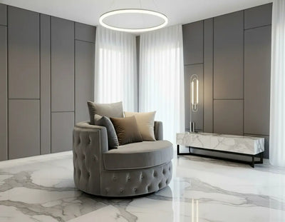 Swivel / Upholstered Cuddle Chair – Plush Velvet velvetsofa