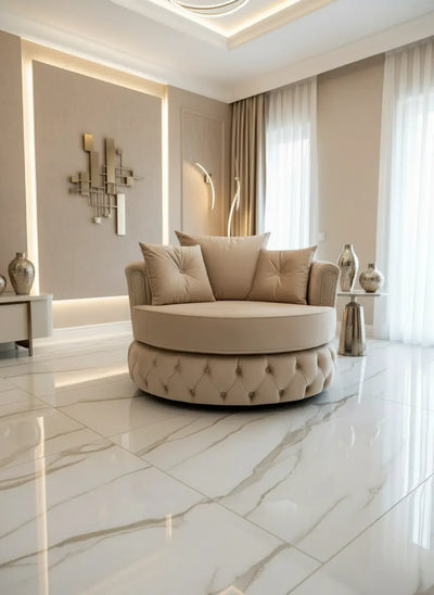 Swivel & Upholstered Cuddle Chair Plush Velvet velvetsofa