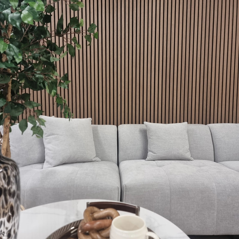Acoustic Wood Slatted Wall Panels - Walnut