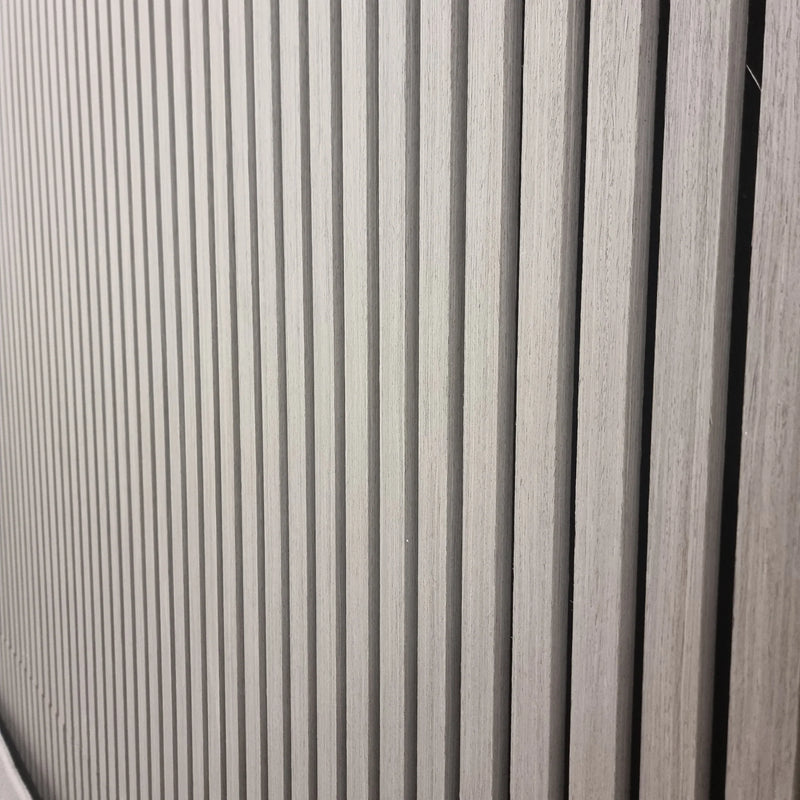 Acoustic Wood Slatted Wall Panels - Ash Grey (Pack of 4)