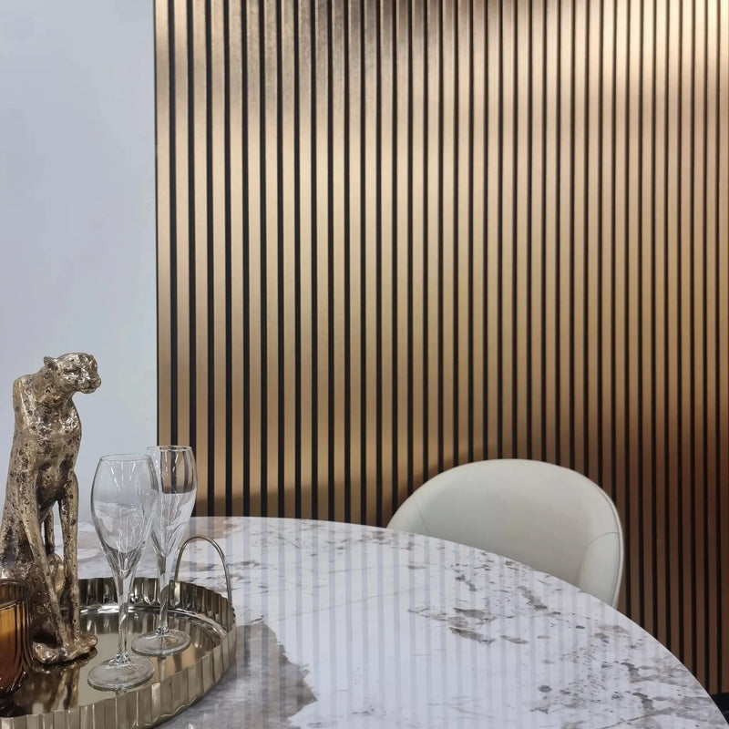 WPC Wood Effect Slatted Wall Panels F I INTERIORS
