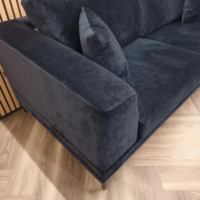 Aluxo Lenox Sofa Range in Aegean Blue Velvet furnish 365