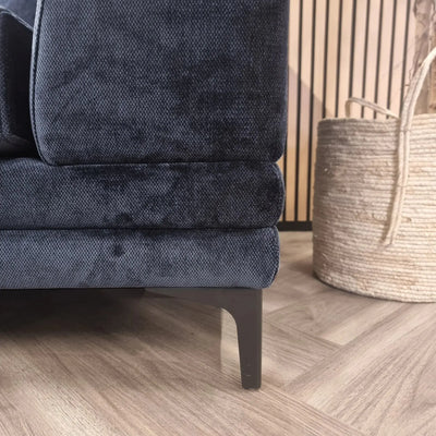 Aluxo Lenox Sofa Range in Aegean Blue Velvet furnish 365