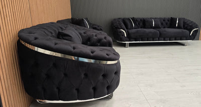Kingston 3+2+1 Black Velvet Chrome Detailing