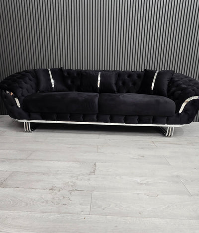 Kingston 3+2+1 Black Velvet Chrome Detailing