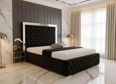 Artisan Mirrored Bed Frame – Bespoke Handmade Design F I L