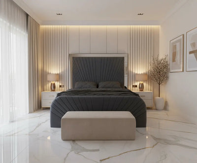 Nova Mirrored Bed Frame – Bespoke Handmade Design F I L