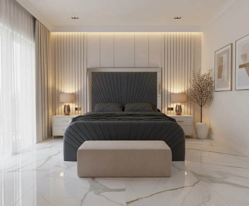 Nova Mirrored Bed Frame – Bespoke Handmade Design F I L