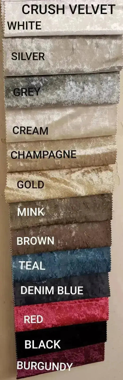 Crushed Velvet Ottoman Box FIL