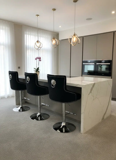 Majestic Luxury Barstool Lion knocker back Adjustable Height ASR INTERIOR