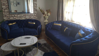 Ambassador Special 3+2 Seater Sofa In Plush Velvet