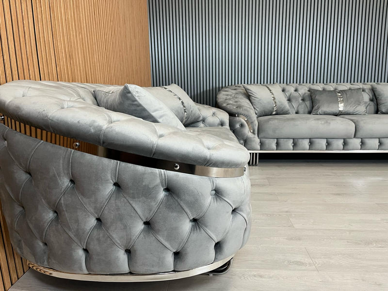 Bvlgari Special 3+2 Seater Sofa In Plush Velvet