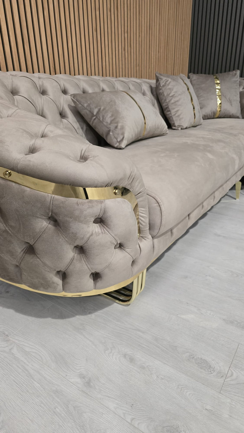 Bvlgari Special Corner Sofa Range Plush Velvet - Choose Combination