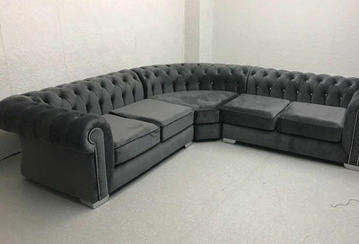 Richmond Chesterfield Velvet/Leather Sofa Range