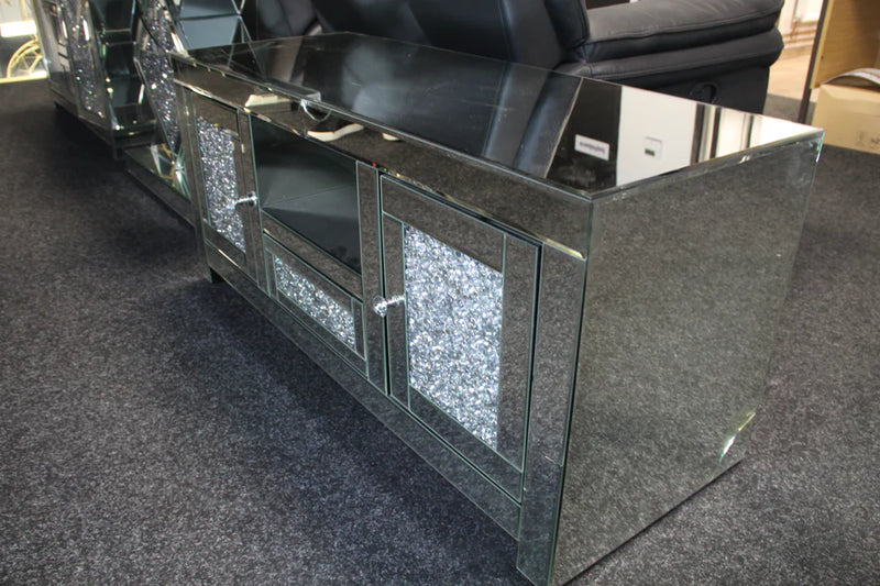 Roma Crushed Diamond TV Unit – Available in 120cm & 150cm