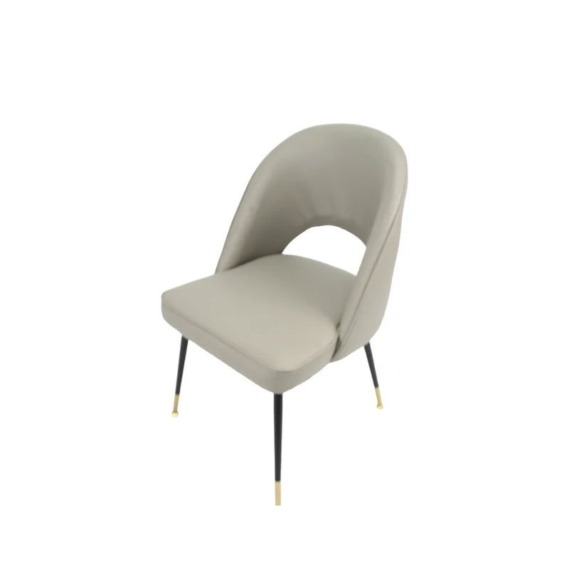 Venice Pu Grey Dining Chair - Set Of 2