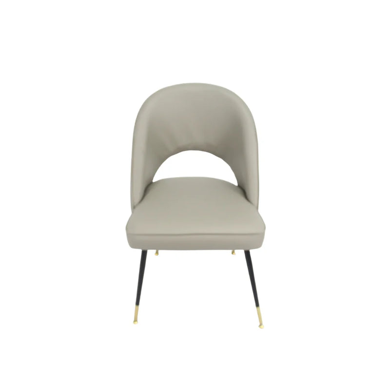 Venice Pu Grey Dining Chair - Set Of 2
