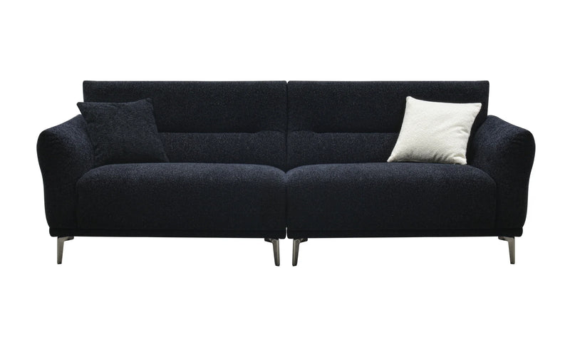 Aluxo Albany Sofa Range in Black Lux Boucle Fabric