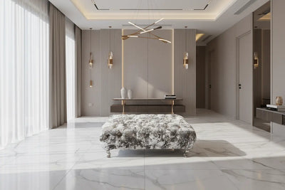 Stella Chesterfield Footstool – Lustro Crushed Velvet F I L