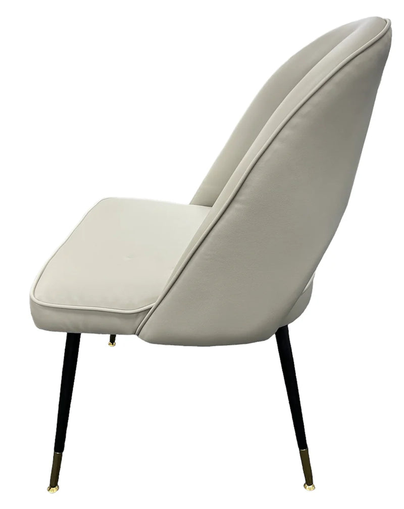 Venice Pu Grey Dining Chair - Set Of 2