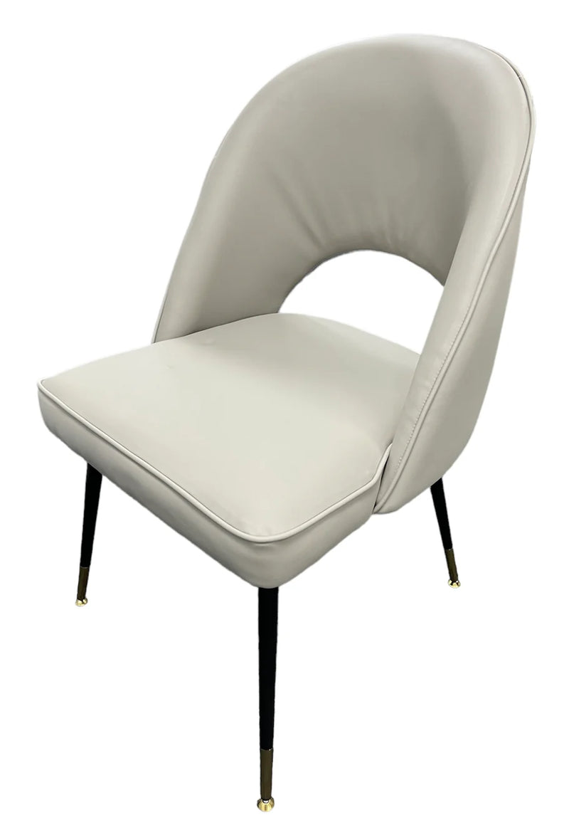 Venice Pu Grey Dining Chair - Set Of 2