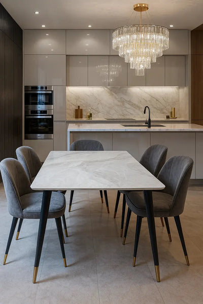 Venice Grey Ceramic Dining Table – 1.2m & 1.5m AWS