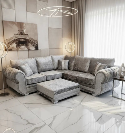 Rino Glitter Crushed Velvet Sofa Range – Rino Exclusive Lustro Collection velvetsofa