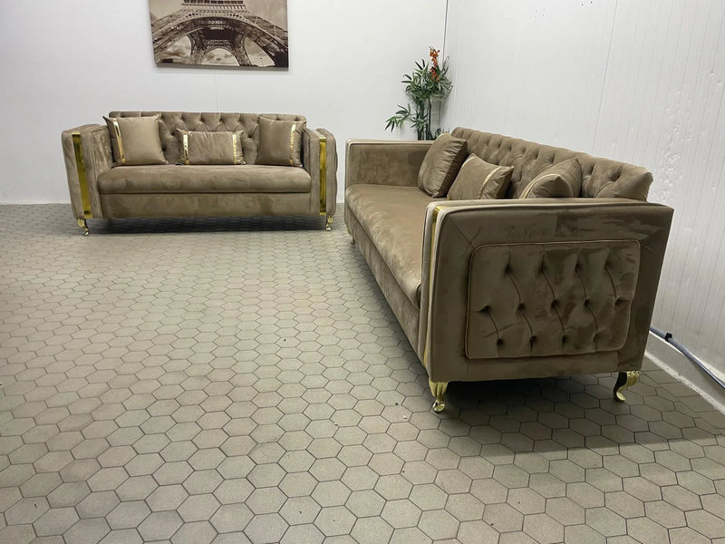 Harrington 3+2 Seater Plush Velvet Sofa Range