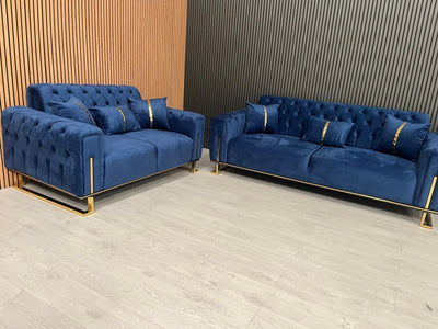 Genova Sofa 3+2 Range Plush Velvet - Choose Combination