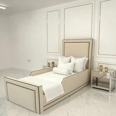 Starlight Toddler Bedframe in Plush Velvet – Handcrafted UK Design LUXE DECORS