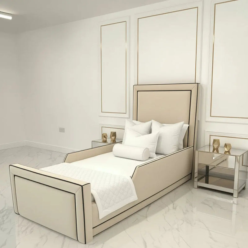 Starlight Toddler Bedframe in Plush Velvet – Handcrafted UK Design LUXE DECORS