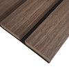 Premium Acoustic Wood Veneer WIDE SLAT Wall Panels - 3-sided - 240cm x 30cm (2 pack)