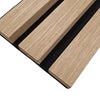 Premium Acoustic Wood Veneer STANDARD SLAT Wall Panels - 3-sided - 240cm x 32cm (2 pack)