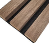 Premium Acoustic Wood Veneer STANDARD SLAT Wall Panels - 3-sided - 240cm x 32cm (2 pack)