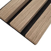 Premium Acoustic Wood Veneer STANDARD SLAT Wall Panels - 3-sided - 240cm x 32cm (2 pack)