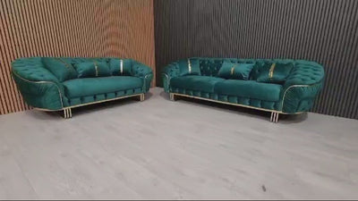 Ambassador Special 3+2 Seater Sofa In Plush Velvet