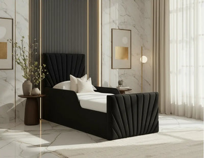 Dream Toddler Bedframe in Plush Velvet – Handcrafted Bespoke Design LUXE DECORS