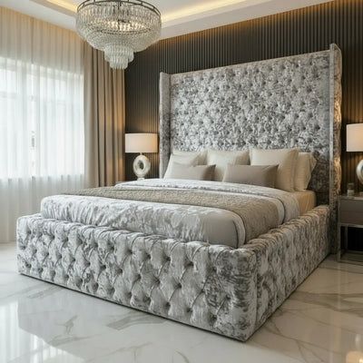 Kalahari Chesterfield Bed in Plush Velvet – Bespoke Handcrafted Design FIL