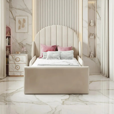 Alabama Toddler Bedframe in Plush Velvet – Handcrafted UK Design LUXE DECORS