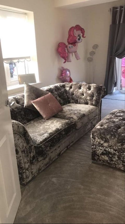 CHELSEA LUSTRO CRUSHED VELVET SOFA RANGE