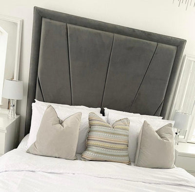 Lyon bedframe in plush velvet