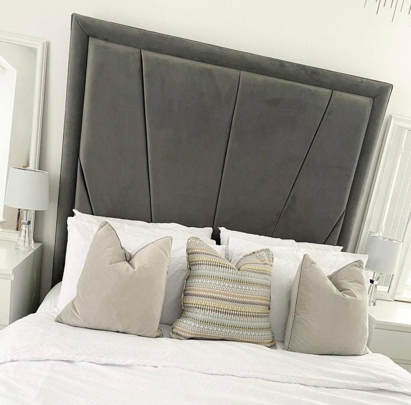 Lyon bedframe in plush velvet