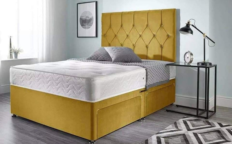 DIAMOND STYLE DIVAN BED WITH/WITHOUT DRAWS