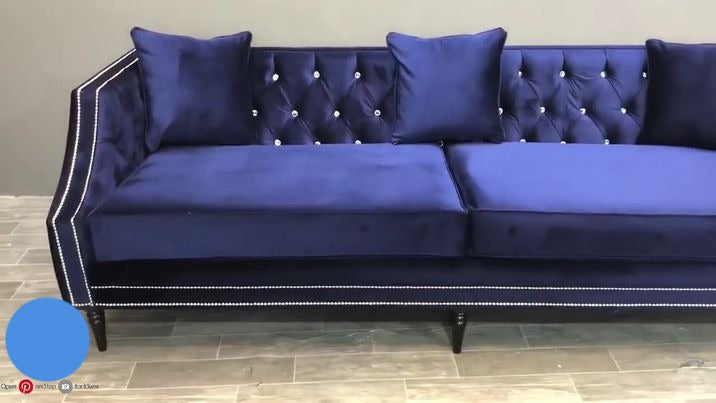 Belvadere French Velvet Sofa Range