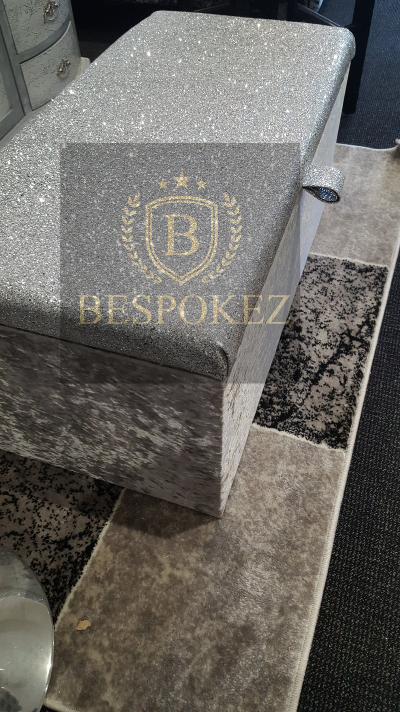 Glitter Ottoman Box