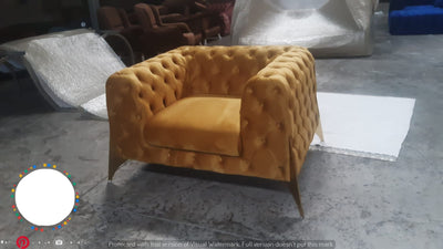 HERMES SOFA CHAIR IN PLUSH VELVET - CHOOSE COMBINATION