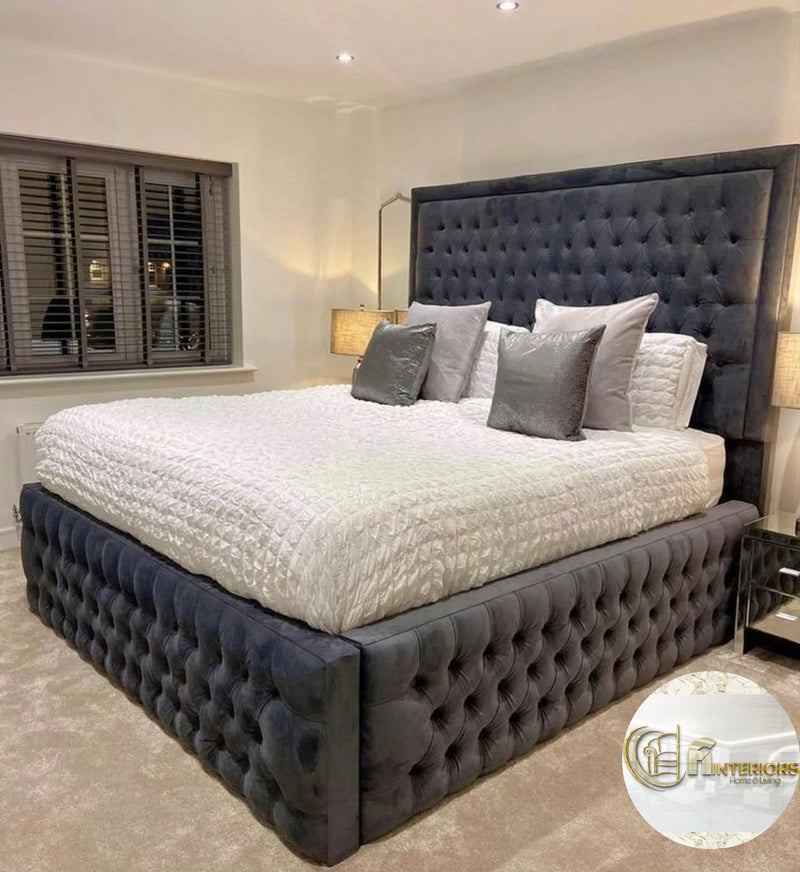 Plush online velvet bed