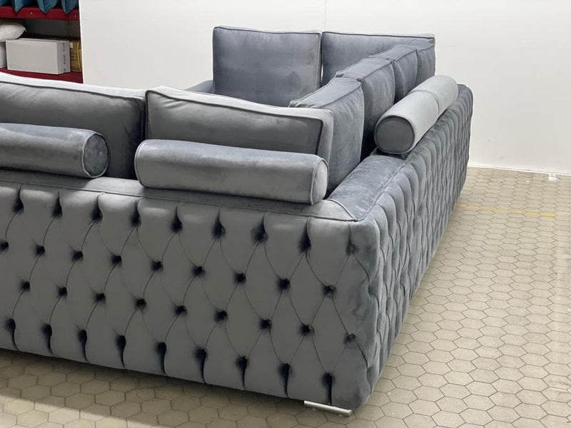 CUBIX FRENCH VELVET U CORNER SOFA RANGE