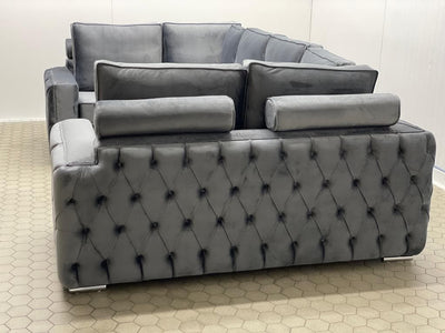 CUBIX FRENCH VELVET U CORNER SOFA RANGE