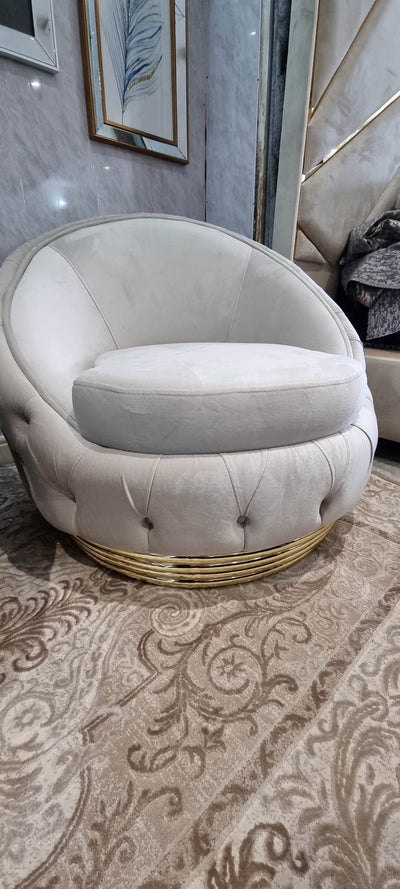 BVLGARI BERJER CHAIR IN V-01 CREAM - NOW ON SALE